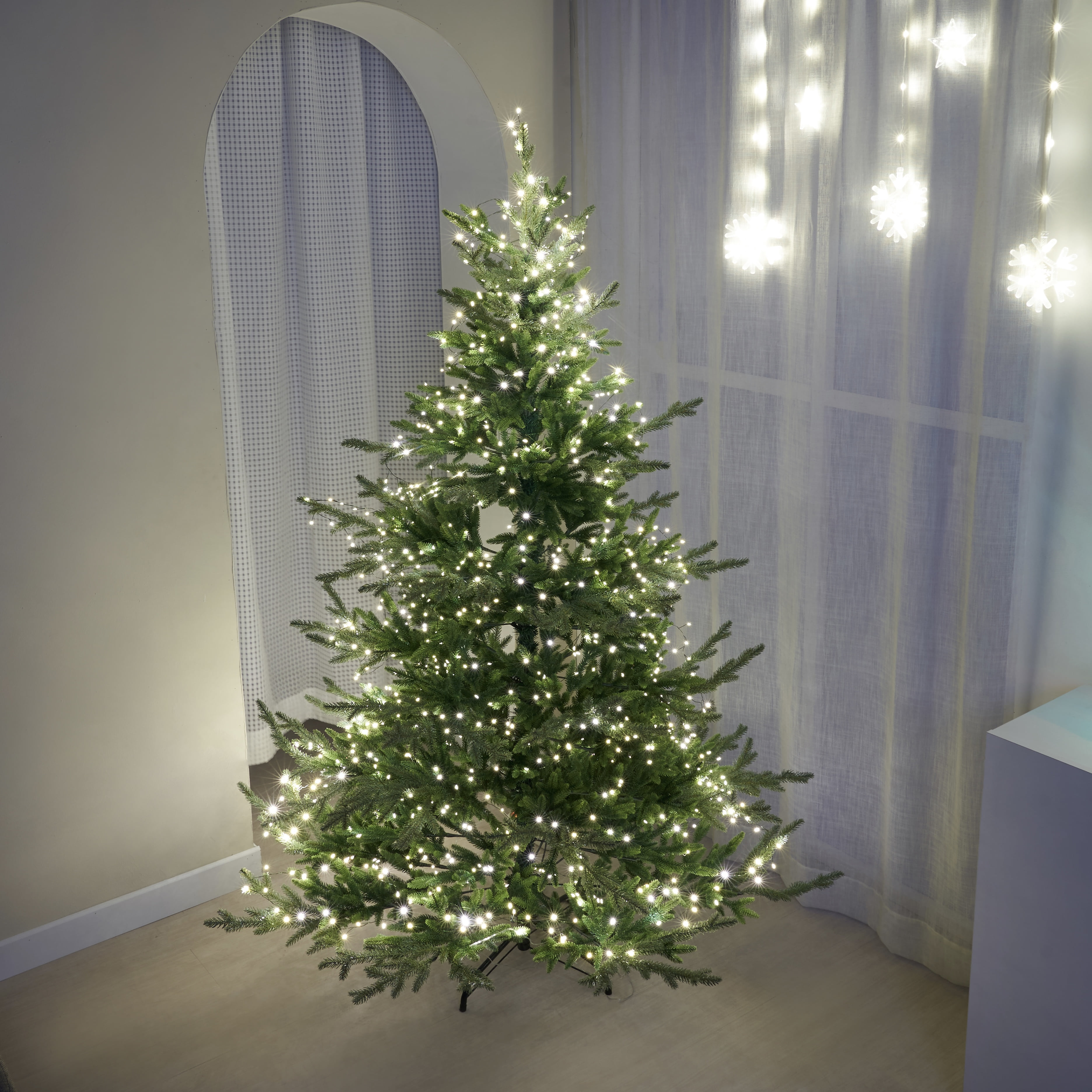 크리스마스 PE 100% 오브제 전나무 트리 180cm 지네전구 풀세트
